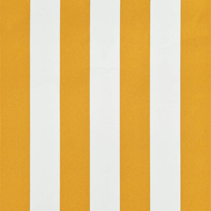 Tenda da Sole Retrattile 250x150 cm Giallo e Bianco