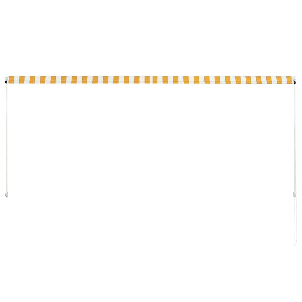 Tenda da Sole Retrattile 300x150 cm Giallo e Bianco | homemem39