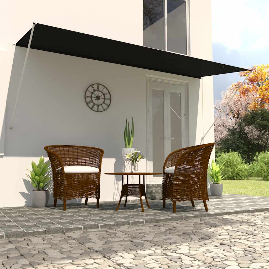 Tenda da Sole Retrattile 400x150 cm Antracite | homemem39