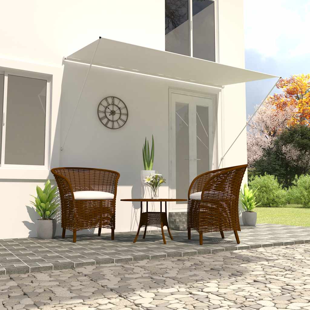 Tenda da Sole Retrattile 350x150 cm Crema | homemem39