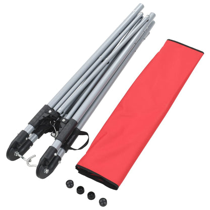 Amaca con Supporto Pieghevole Rossa