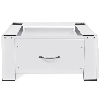 Supporto Alzatina per Lavatrice Bianco con Cassetto | homemem39