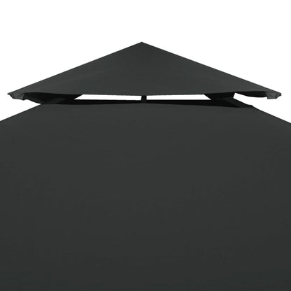 Copertura Superiore per Gazebo a 2 Strati 310g/m²4x3m Antracite - homemem39