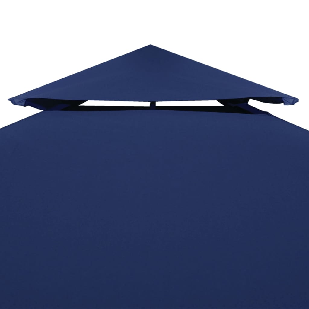 Copertura Superiore per Gazebo a 2 Strati 310 g/m² 4x3 m Blu | homemem39