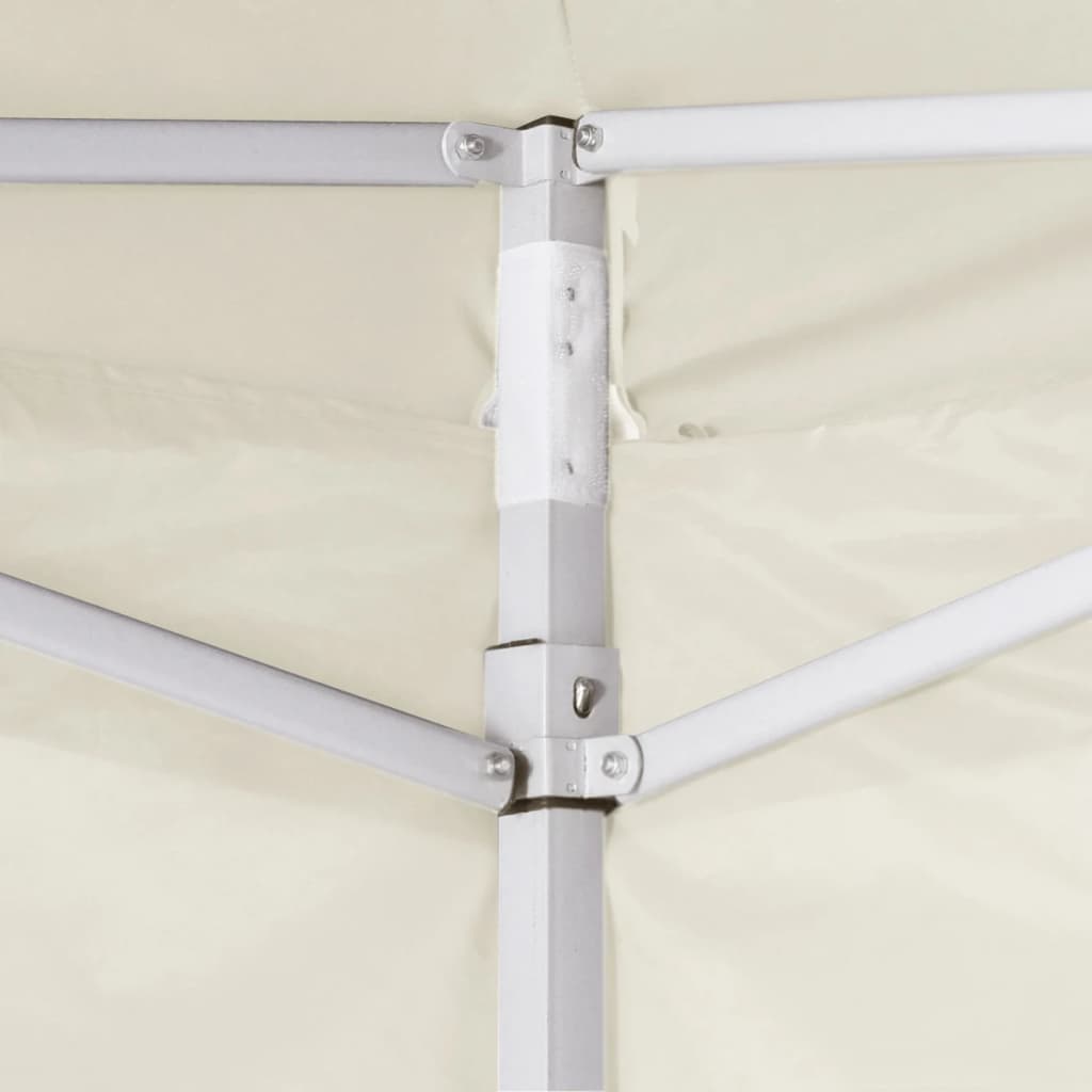 Tenda Pieghevole con 2 Pareti 291x291x315 cm Crema | homemem39