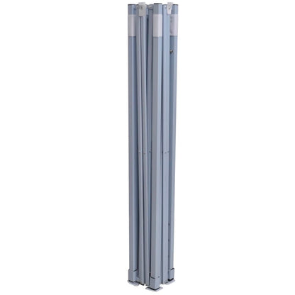 Tenda Pieghevole con 2 Pareti 291x291x315 cm Crema