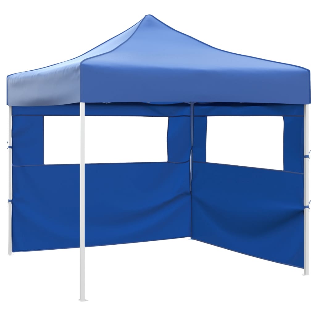 Tenda Pieghevole con 2 Pareti 3x3 m Blu | homemem39