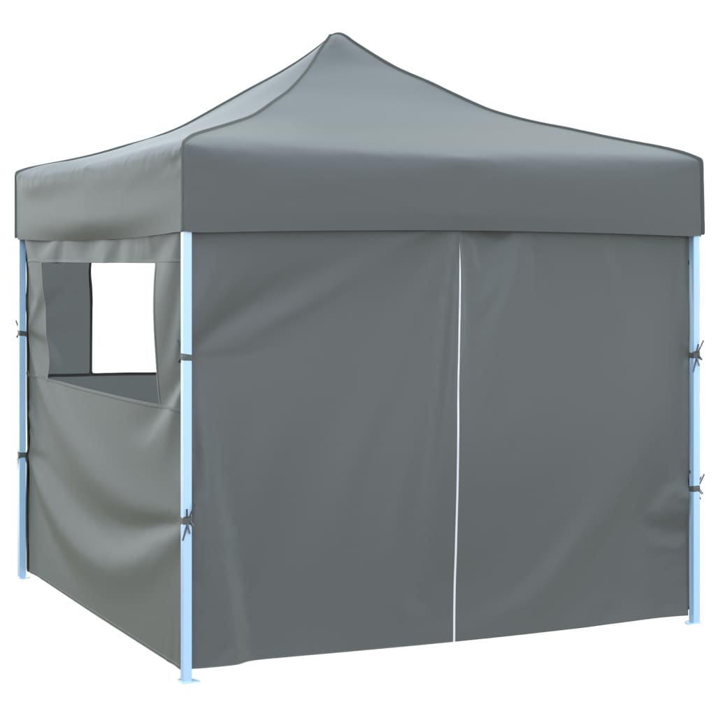 Tendone per Feste Pieghevole Pop-Up con 4 Pareti 3x3m Antracite | homemem39