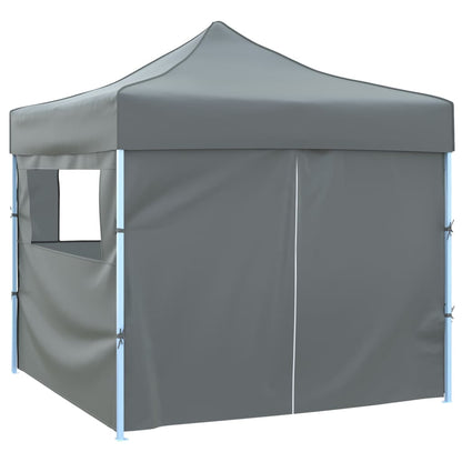 Tendone per Feste Pieghevole Pop-Up con 4 Pareti 3x3m Antracite | homemem39