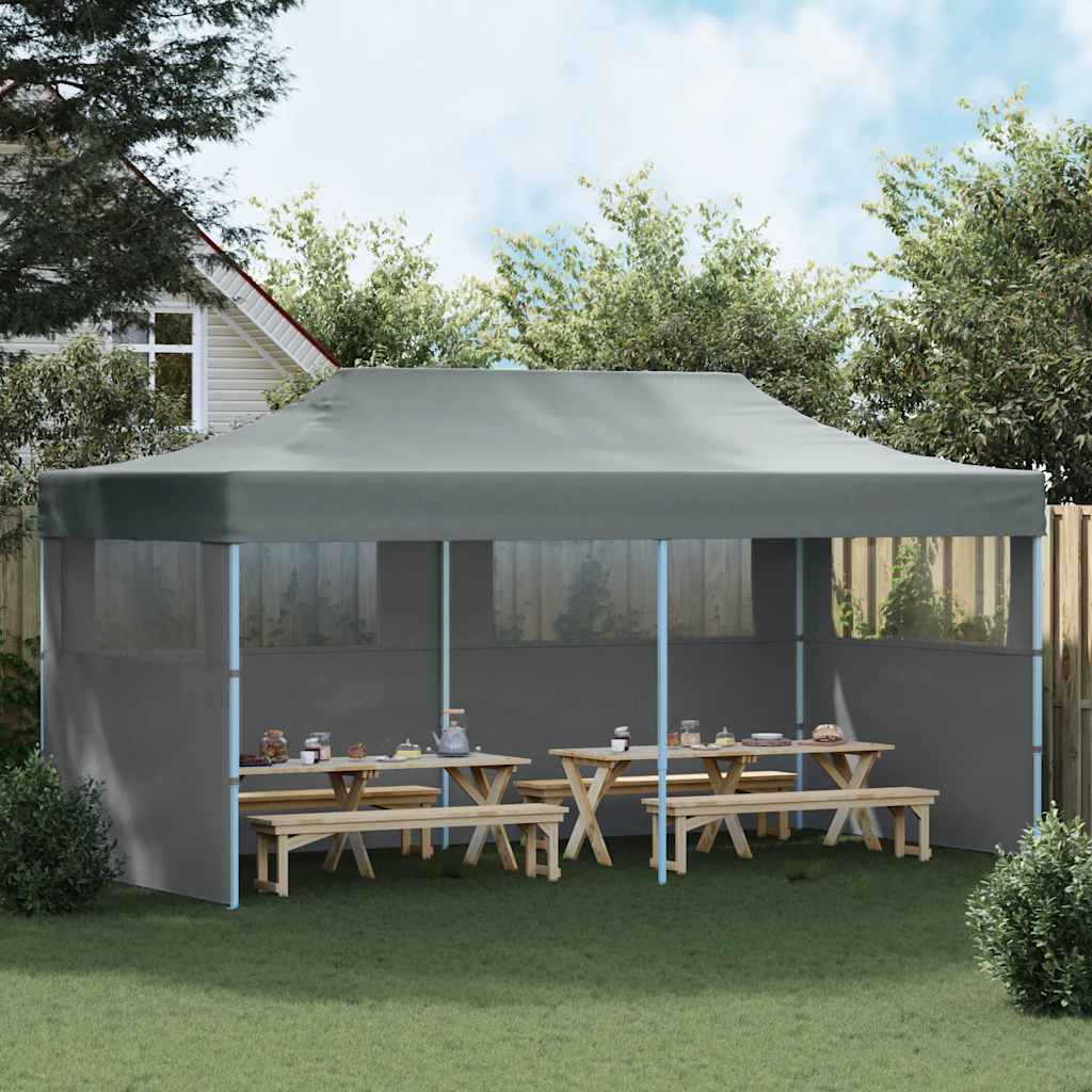 Tenda Pieghevole Pop-Up con Pareti Laterali 3x6 m Antracite | homemem39