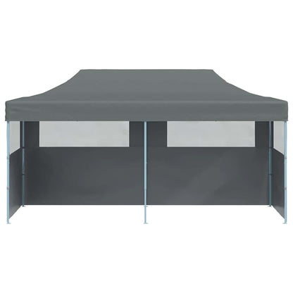 Tenda Pieghevole Pop-Up con Pareti Laterali 3x6 m Antracite