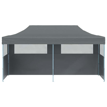 Tenda Pieghevole Pop-Up con Pareti Laterali 3x6 m Antracite - homemem39