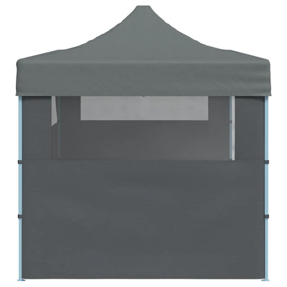Tenda Pieghevole Pop-Up con Pareti Laterali 3x6 m Antracite