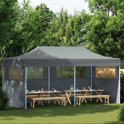 Tenda Pieghevole Pop-Up con Pareti Laterali 3x6 m Antracite - homemem39