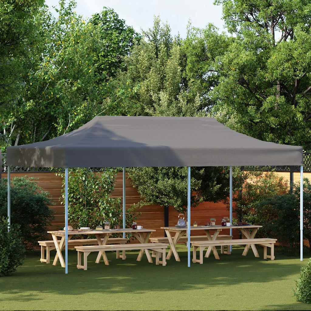 Tenda Pieghevole Pop-Up 3x6 m Antracite - homemem39