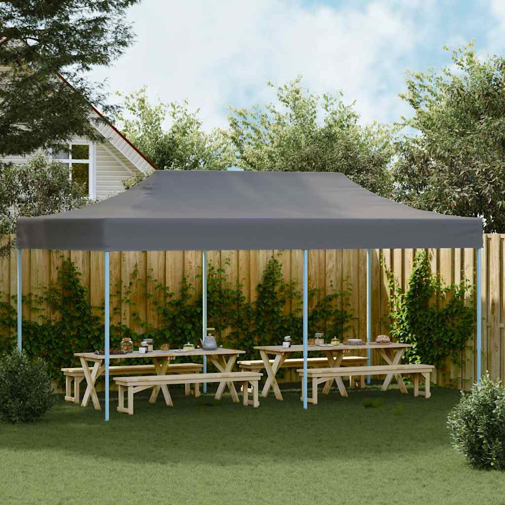 Tenda Pieghevole Pop-Up 3x6 m Antracite - homemem39