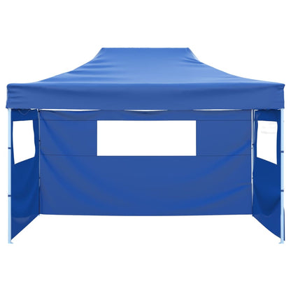 Tenda Pieghevole con 3 Pareti 3x4,5 m Blu | homemem39