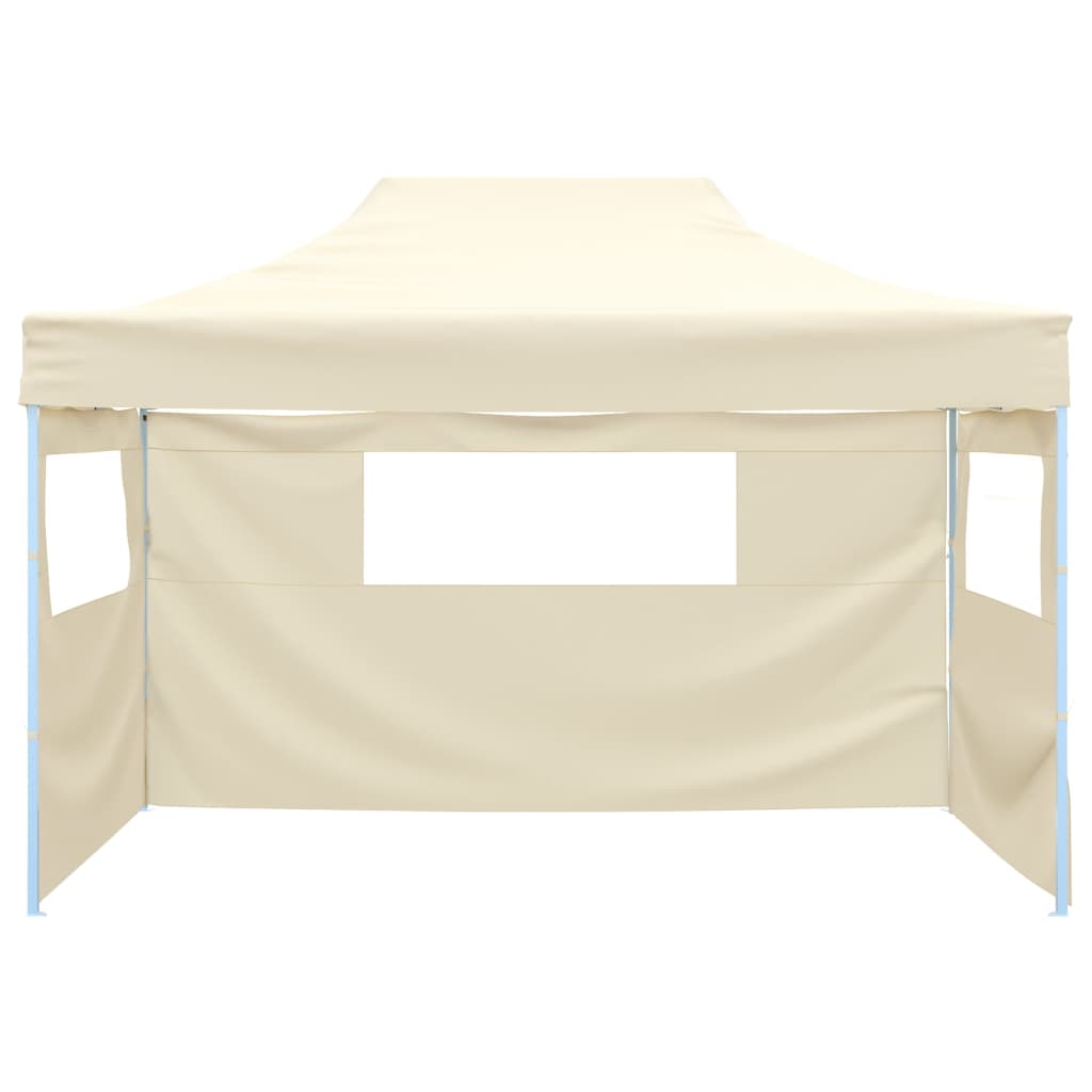 Tenda Pieghevole con 3 Pareti 3x4,5 m Crema - homemem39