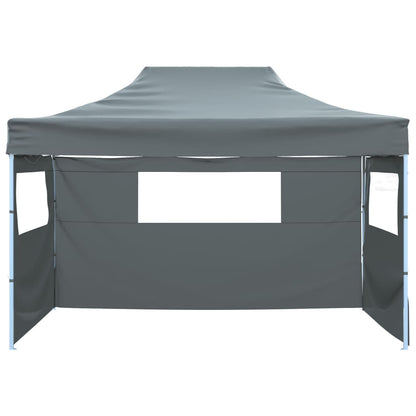 Tenda Pieghevole con 3 Pareti 431x291x315 cm Antracite | homemem39