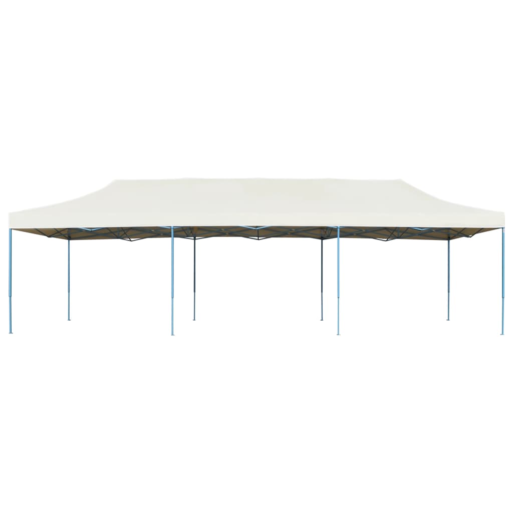 Gazebo Pieghevole Pop-Up 3x9 m Crema