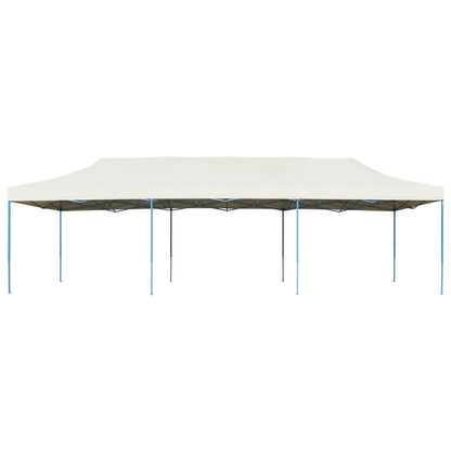 Gazebo Pieghevole Pop-Up 3x9 m Crema