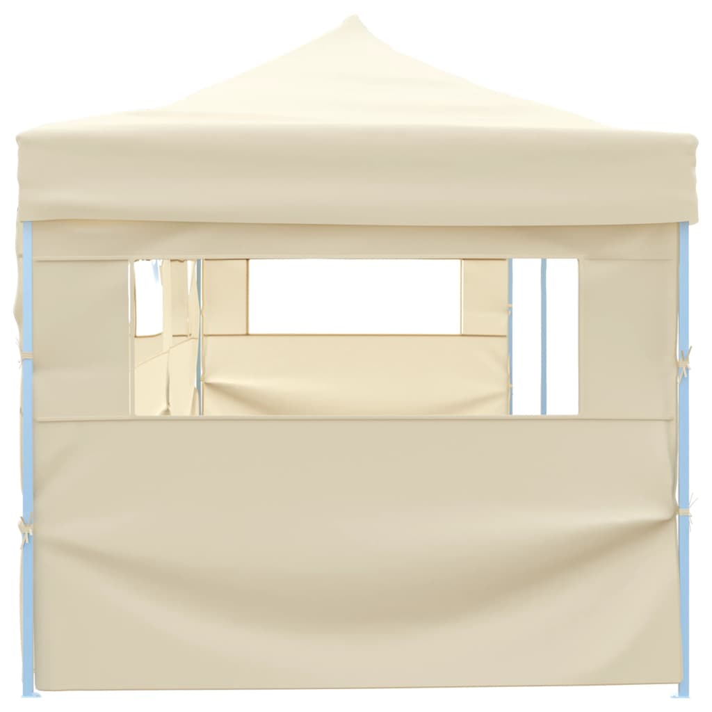 Tenda Pieghevole Pop-Up con 5 Pareti Laterali 3x9 m Crema - homemem39