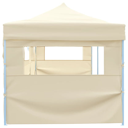 Tenda Pieghevole Pop-Up con 5 Pareti Laterali 3x9 m Crema - homemem39