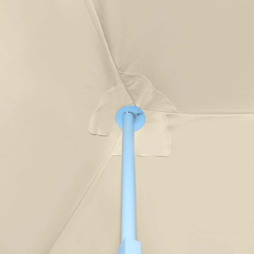Tenda Pieghevole Pop-Up con 5 Pareti Laterali 3x9 m Crema