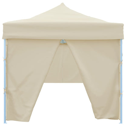 Tenda Pieghevole Pop-Up con 8 Pareti Laterali 870x291x315 cm Crema - homemem39