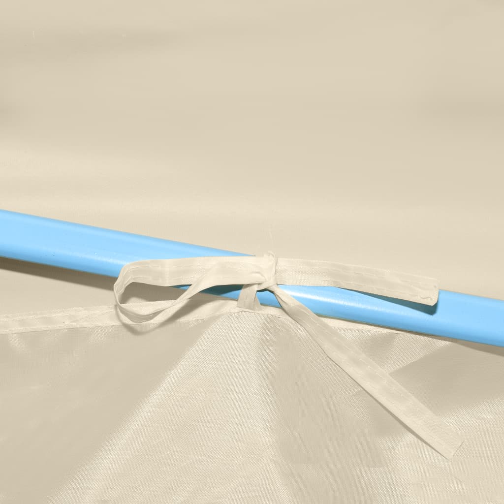 Tenda Pieghevole Pop-Up con 8 Pareti Laterali 870x291x315 cm Crema - homemem39