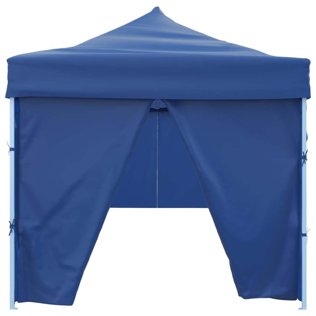Tenda Pieghevole Pop-Up con 8 Pareti Laterali 870x291x315cm Blu