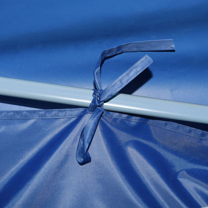 Tenda Pieghevole Pop-Up con 8 Pareti Laterali 870x291x315cm Blu