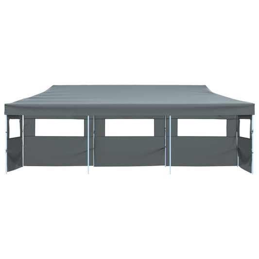 Tenda Pieghevole Pop-Up con 5 Pareti Laterali 870x291x315 cm Antracite | homemem39