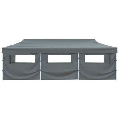 Tenda Pieghevole Pop-Up con 8 Pareti Laterali 870x291x315 cm Antracite