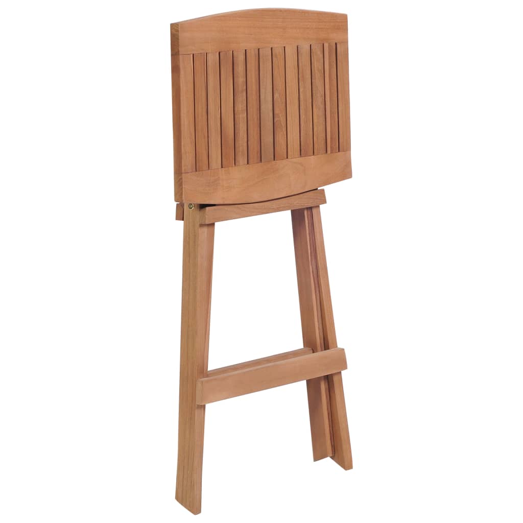 Sgabelli da Bar Pieghevoli 4 pz in Legno Massello di Teak | homemem39