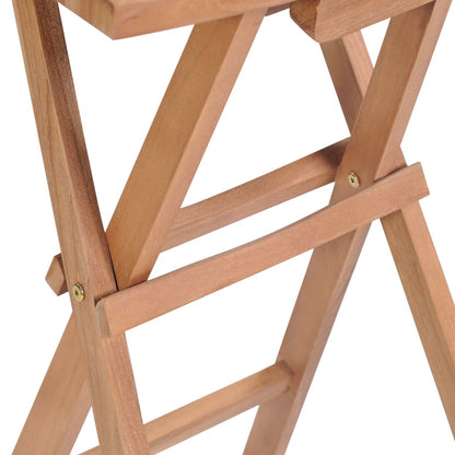 Sgabelli da Bar Pieghevoli 4 pz in Legno Massello di Teak | homemem39