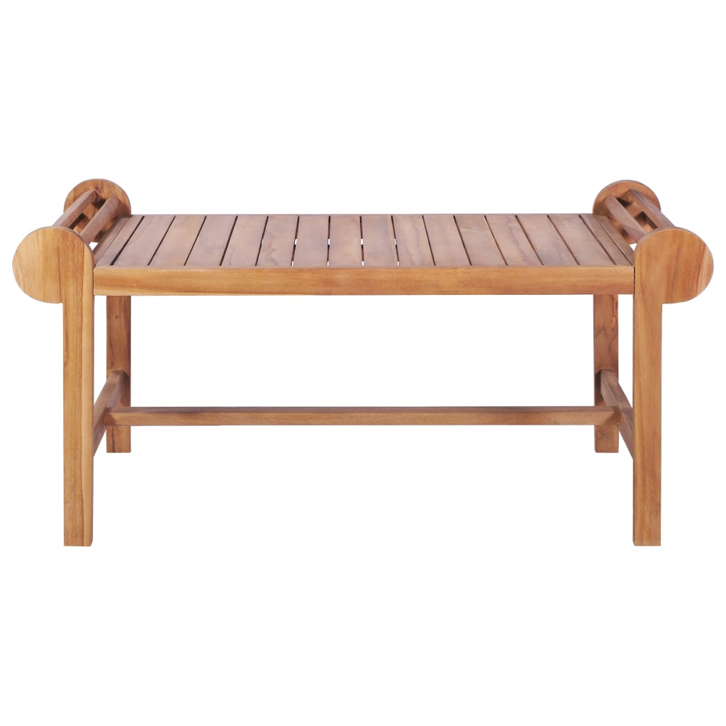 Tavolino da Salotto 100x50x45 cm in Massello di Teak | homemem39