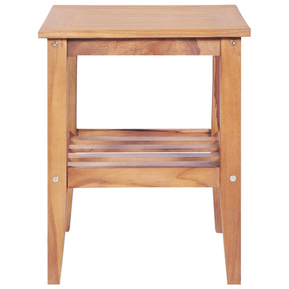Tavolino da Salotto 40x40x50 cm Quadrato Legno Massello di Teak | homemem39