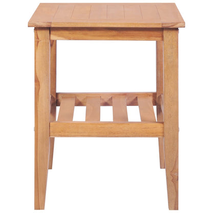 Tavolino da Salotto 40x40x50 cm Quadrato Legno Massello di Teak | homemem39