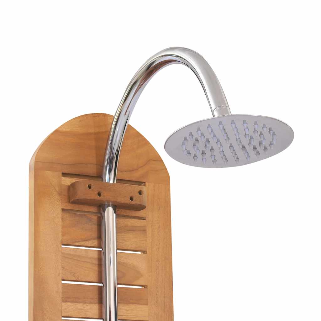 Doccia da Giardino in Legno Massello di Teak 70x75x204cm - homemem39