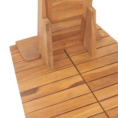 Doccia da Giardino in Legno Massello di Teak 70x75x204cm - homemem39