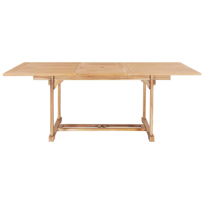 Tavolo da Pranzo Allungabile 150-200x100x75 cm Massello di Teak