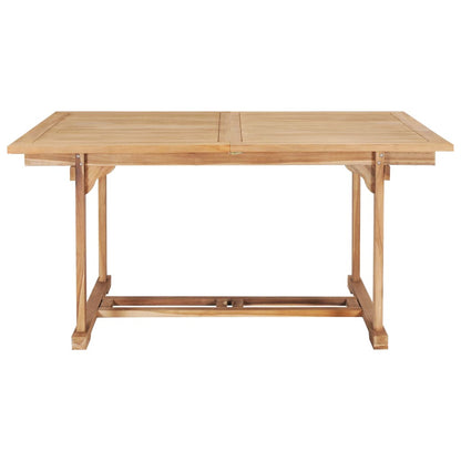 Tavolo da Pranzo Allungabile 150-200x100x75 cm Massello di Teak | homemem39
