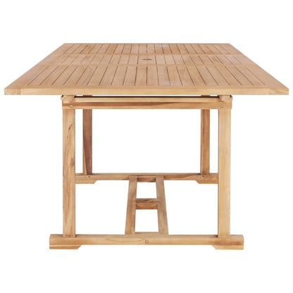 Tavolo da Pranzo Allungabile 150-200x100x75 cm Massello di Teak | homemem39