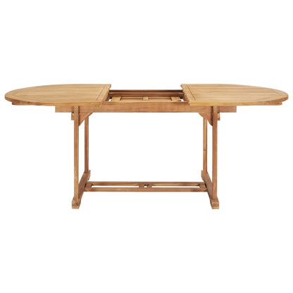 Tavolo da Pranzo Allungabile 150-200x100x75 cm Massello di Teak - homemem39
