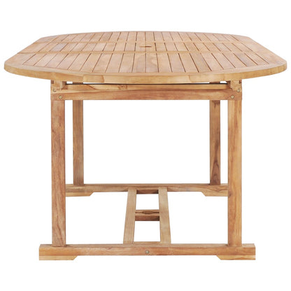 Tavolo da Pranzo Allungabile 150-200x100x75 cm Massello di Teak | homemem39