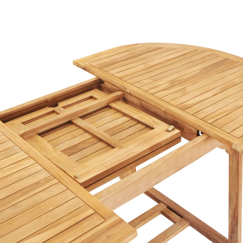 Tavolo da Pranzo Allungabile 150-200x100x75 cm Massello di Teak | homemem39