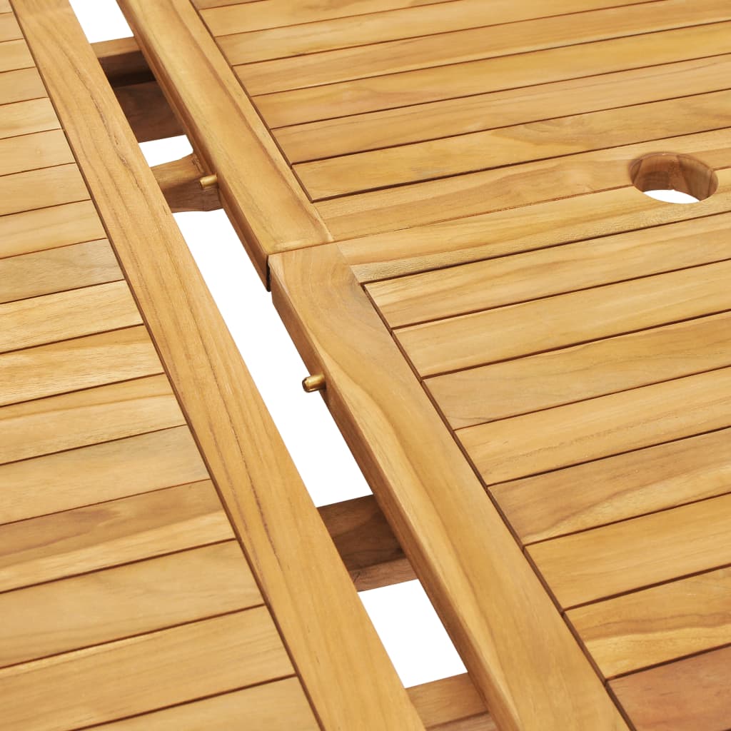 Tavolo da Pranzo Allungabile 150-200x100x75 cm Massello di Teak | homemem39