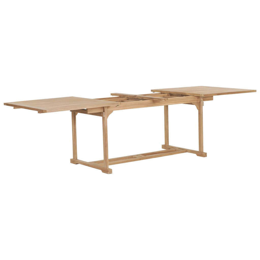 Tavolo da Giardino Allungabile 180-280x100x75 cm in Teak | homemem39