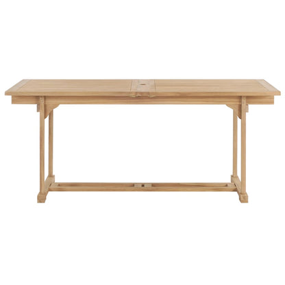 Tavolo da Giardino Allungabile 180-280x100x75 cm in Teak